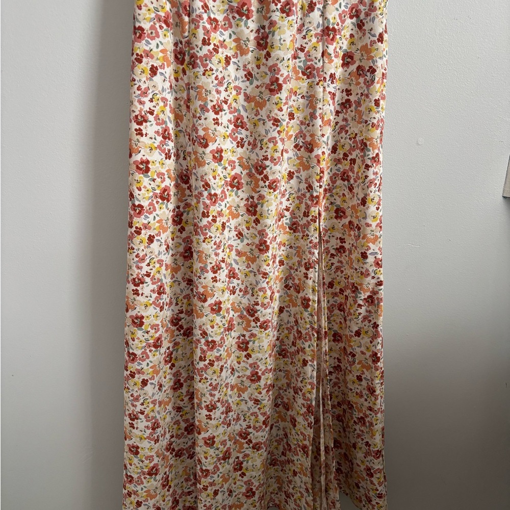 Floral Print Maxi Skirt